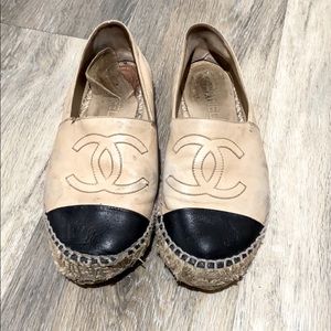 Beige Chanel espadrilles